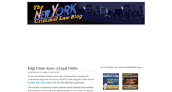 Desktop Screenshot of newyorkcriminallawyersblog.com