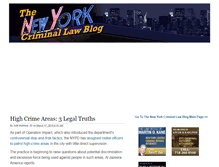 Tablet Screenshot of newyorkcriminallawyersblog.com